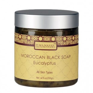 Натуральное черное марокканское мыло Moroccan Black Soap Eucalptus