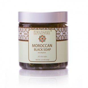 Марокканское черное мыло с эфкалиптом Moroccan Black Soap Eucalyptus - 9 oz (250 g)